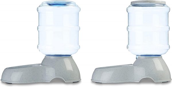 Dispensador de agua para mascotas, bebedero y comedero, pequeño - Imagen 5
