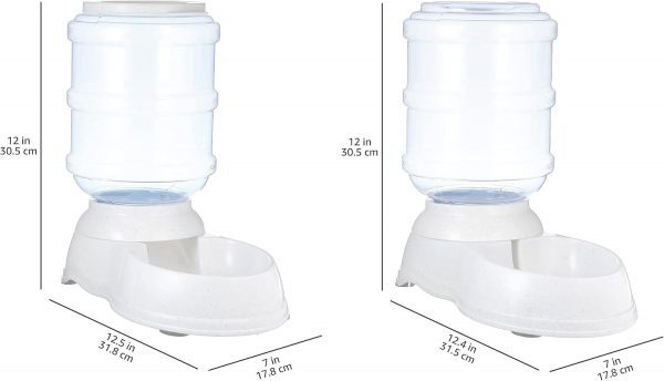 Dispensador de agua para mascotas, bebedero y comedero, pequeño - Imagen 4