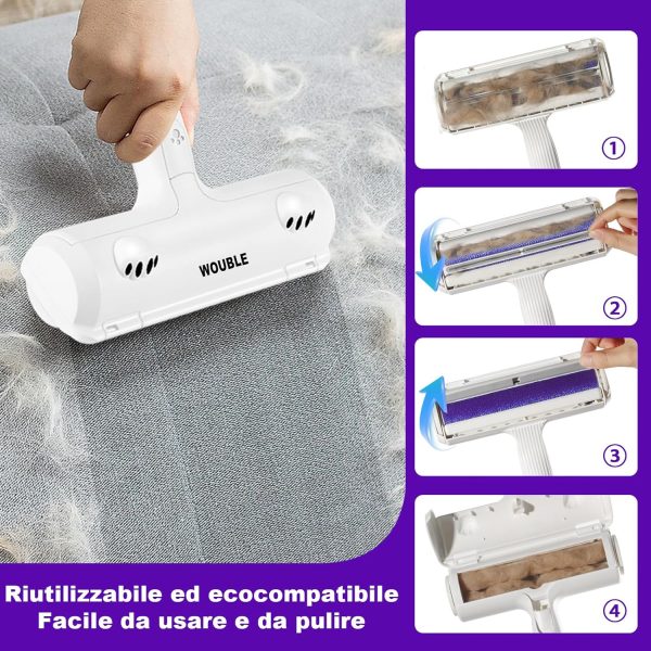 Rodillo Reutilizable Quitapelos para Mascotas – Cepillo de Limpieza Eficaz para Gatos y Perros - Imagen 5