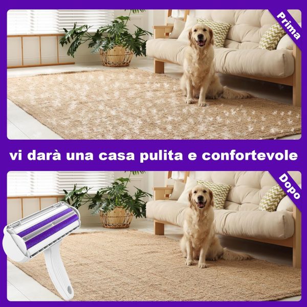 Rodillo Reutilizable Quitapelos para Mascotas – Cepillo de Limpieza Eficaz para Gatos y Perros - Imagen 4